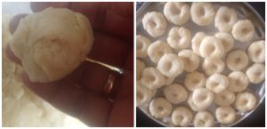 Badusha prep making roundels