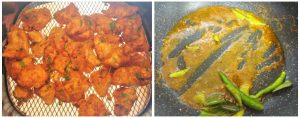 Chicken 65 preparation steps 5&6