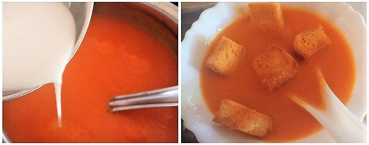 Tomato soup prep steps 11&12