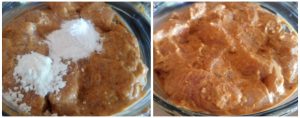 Chicken tikka preparation steps 3&4