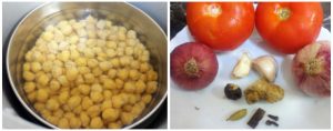 Chole preparation steps 1&2