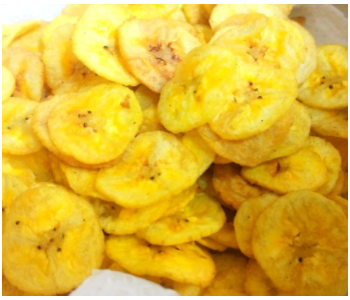 Banana chips preparation step 9