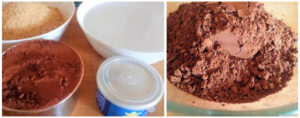 Chocolate sauce preparation steps 1&2