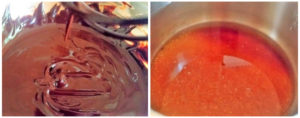 Chocolate syrup preparation steps 3&4