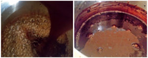 Chocolate syrup preparation steps 5&6