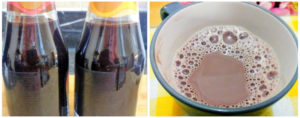 Chocolate syrup preparation steps 7&8