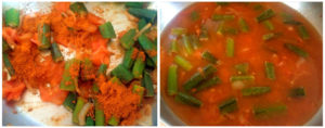 Vendakkai sambar steps 7&8