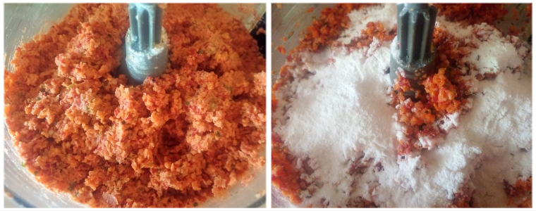 Veg burger patty prep steps 5&6