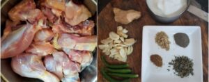 methi malai chicken prep step 1