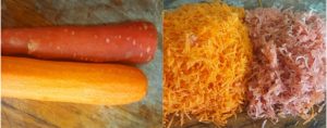 Carrot halwa preparation step1