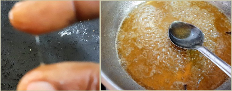 Sweet boondi prepn step 6