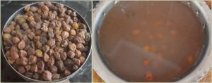 Aloo chana chaat prep step 1