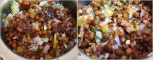Aloo chana chaat prep step 4