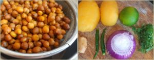 Aloo chana chaat prep step2