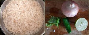 Raw papaya kebab prep step 2