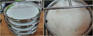 Thatte idli prep step 5