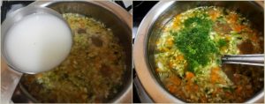 Lemon coriander soup prepn step 4