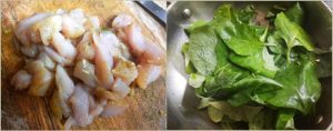 chicken manathakali prep step 1
